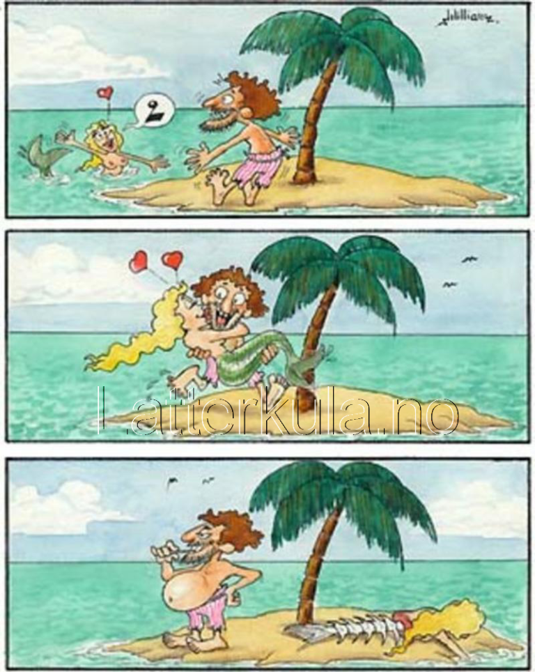 Havfrue og øyboer på øde øy :)