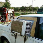 car window AC with generator